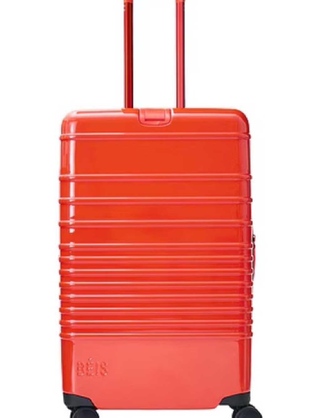 Beis Glossy Flame Medium Check In Hard-Side Rolling Suitcase